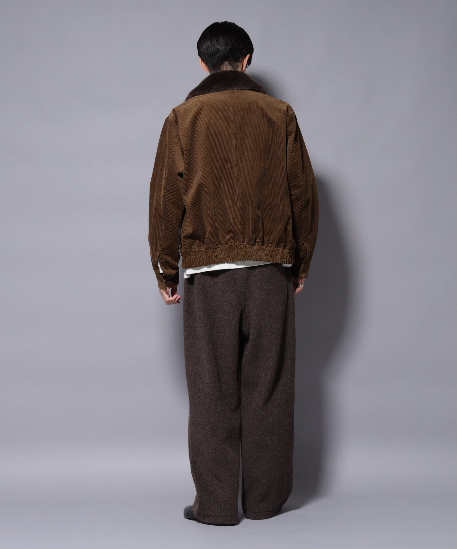 nano･universe「MIYATA&times;NANO JAPANMADE　ウールコットンイージーパンツ」|チノ|