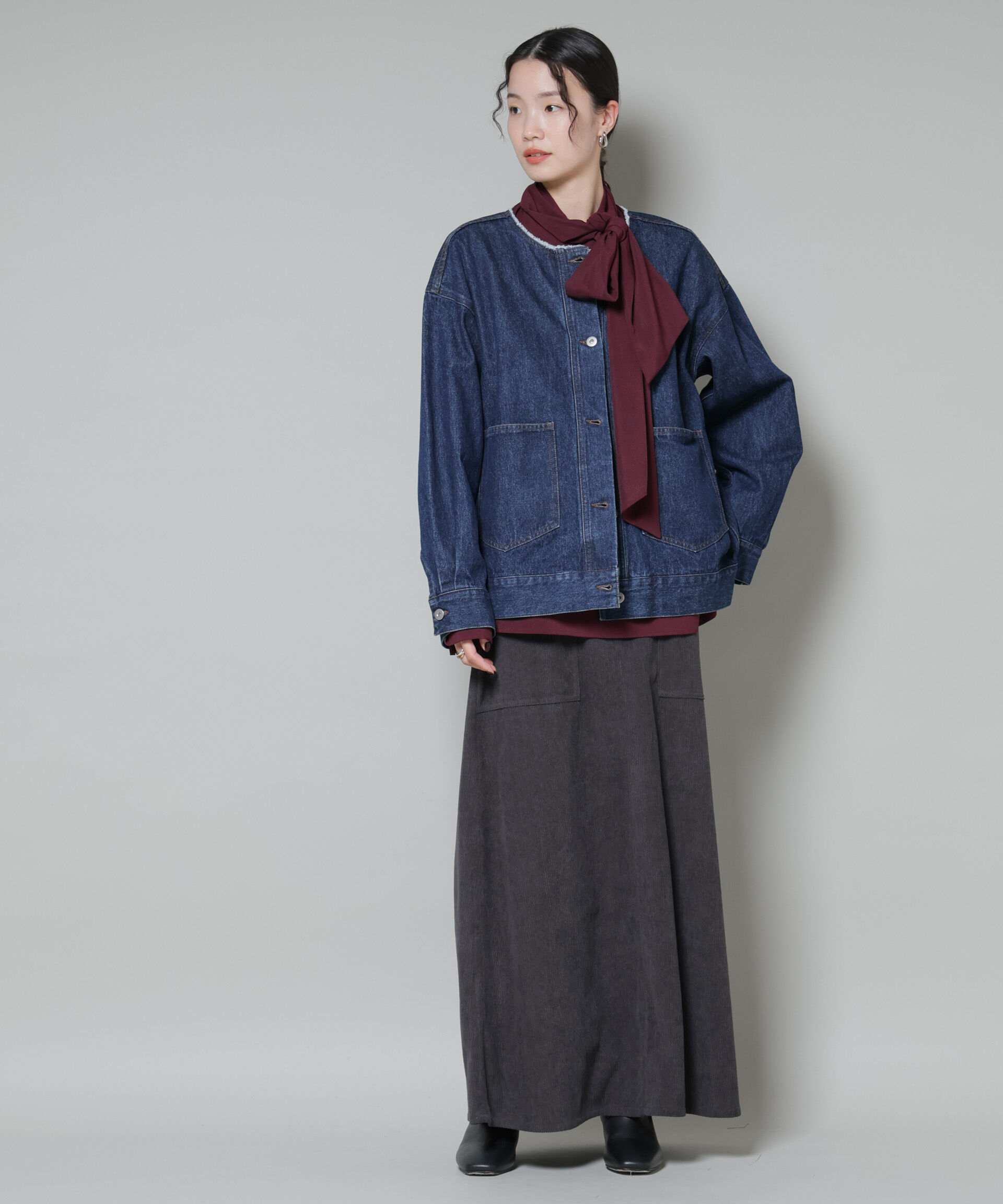 nano･universe「ソフトコーデュロイマキシスカート」|スカート|