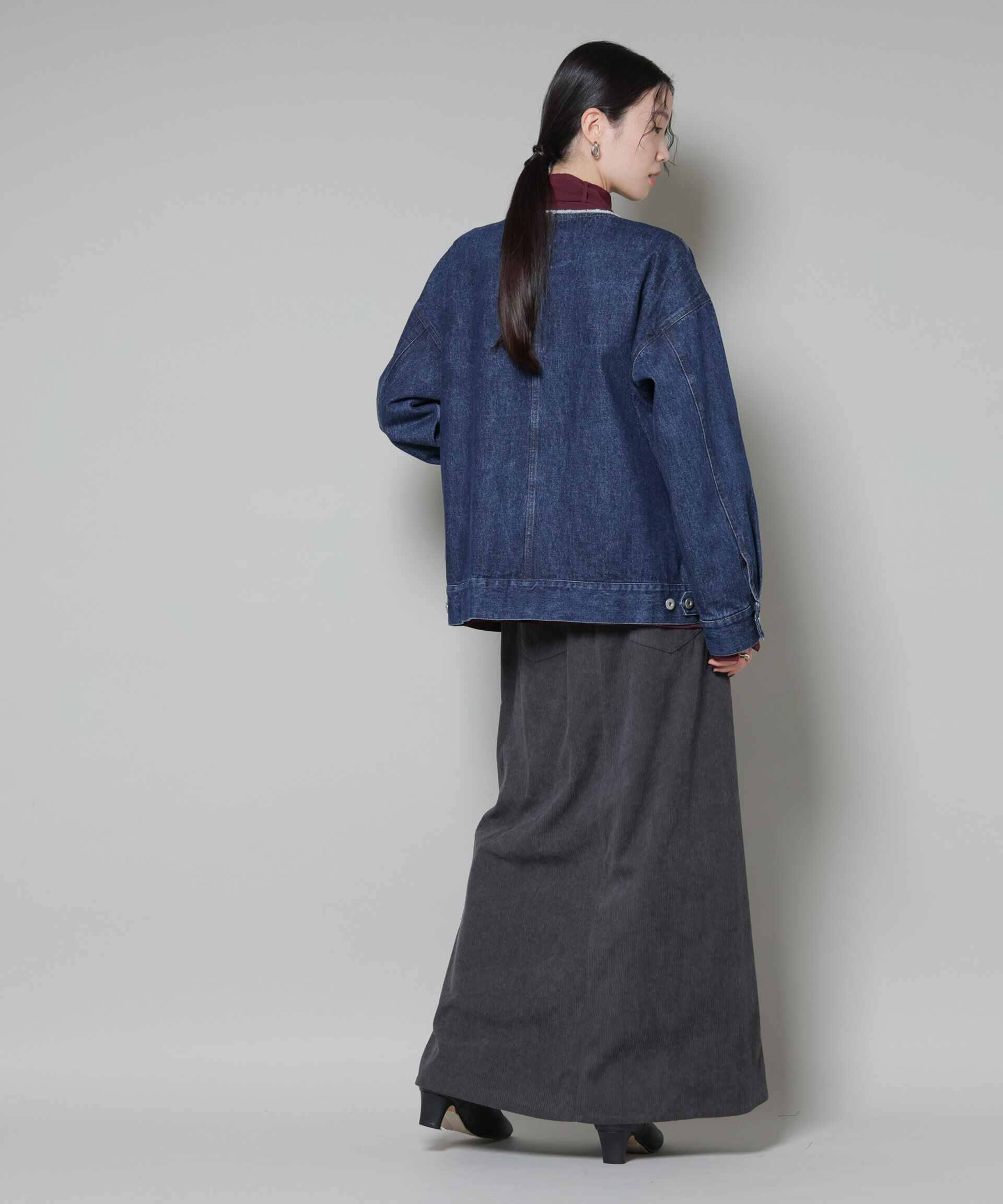 nano･universe「ソフトコーデュロイマキシスカート」|スカート|