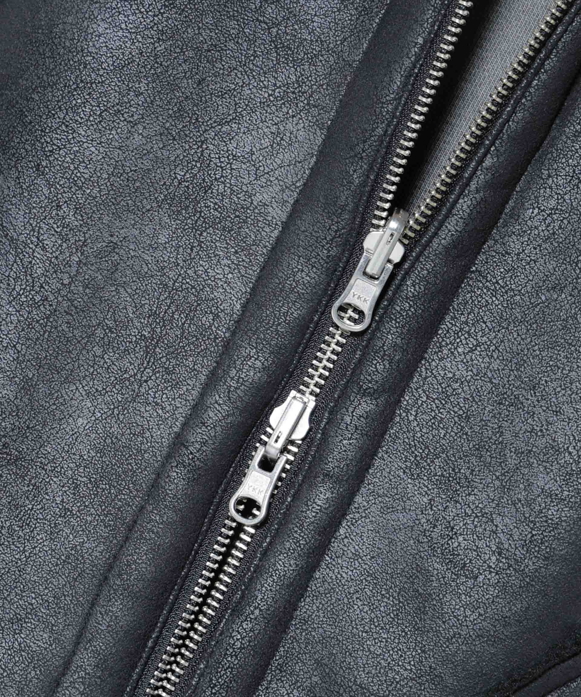 nano･universe「クラックフェイクムートンリバーシブルベスト」|ダウンベスト・ベスト|