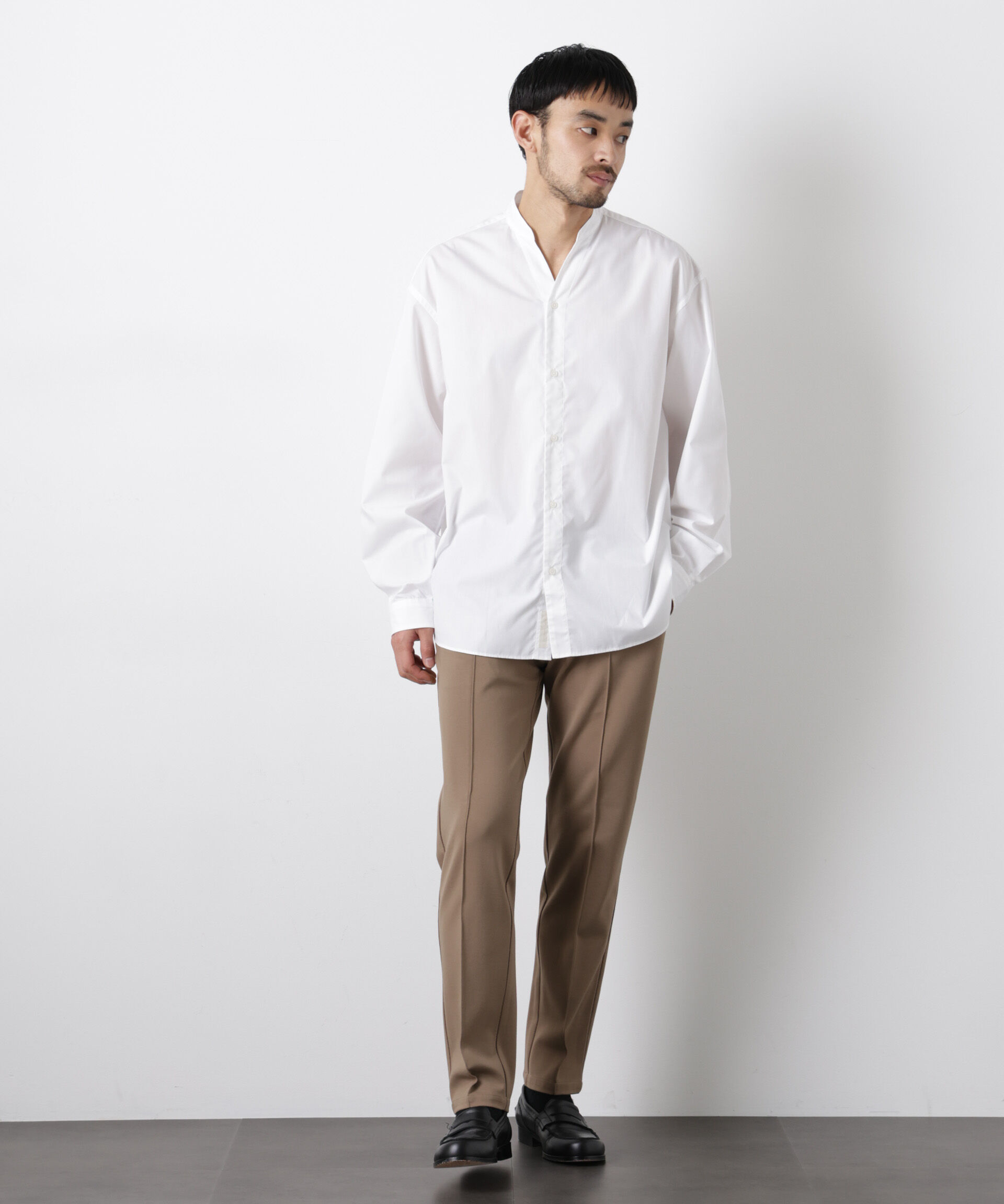 nano･universe「「モダンコンフォート」スリムイージースラックス」|チノ|