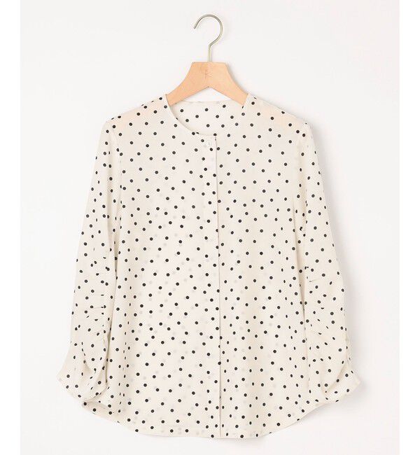 組曲「ドットジョーゼットプリント ブラウス」|シャツ・ブラウス|