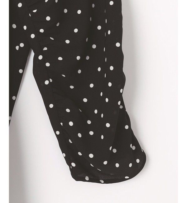 組曲「ドットジョーゼットプリント ブラウス」|シャツ・ブラウス|