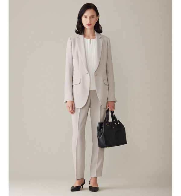 自由区「【セットアップ対応・洗える】トリアセダブルクロステーラード ジャケット」|テーラードジャケット|