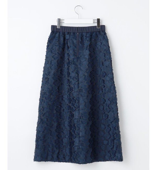 自由区「【洗える】フラワーカットジャガード スカート」|スカート|