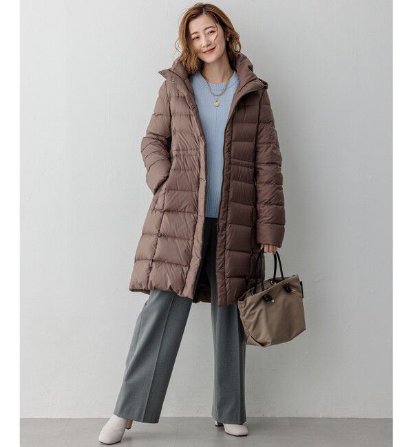 23区「【VERY掲載/新色追加】シレータフタ ロング ダウンコート」|ダウン|
