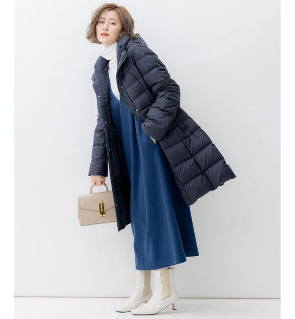 23区「【VERY掲載/新色追加】シレータフタ ロング ダウンコート」|ダウン|