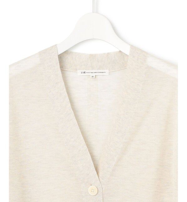 23区「【CanCam10月号掲載/CLASSY.10月号掲載】シャイニーシアー カーディガン」|カーディガン|