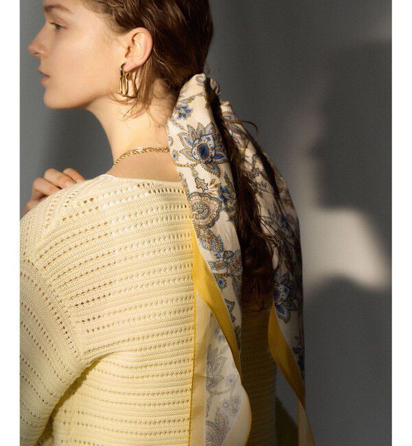 23区「【VERY掲載】Ericaキャラコ  ペイズリープリント スカーフ」|バンダナ・スカーフ|