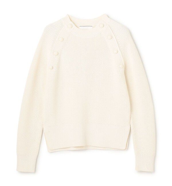 BEIGE,「【GISELe掲載】HELIODOR / スポンディッシュマリンボタンニット」|ニット・セーター|