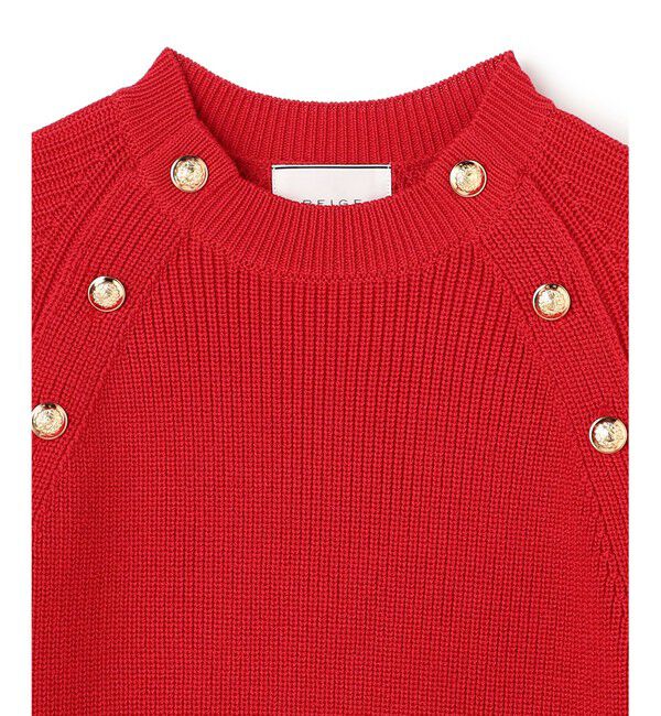 BEIGE,「【GISELe掲載】HELIODOR / スポンディッシュマリンボタンニット」|ニット・セーター|