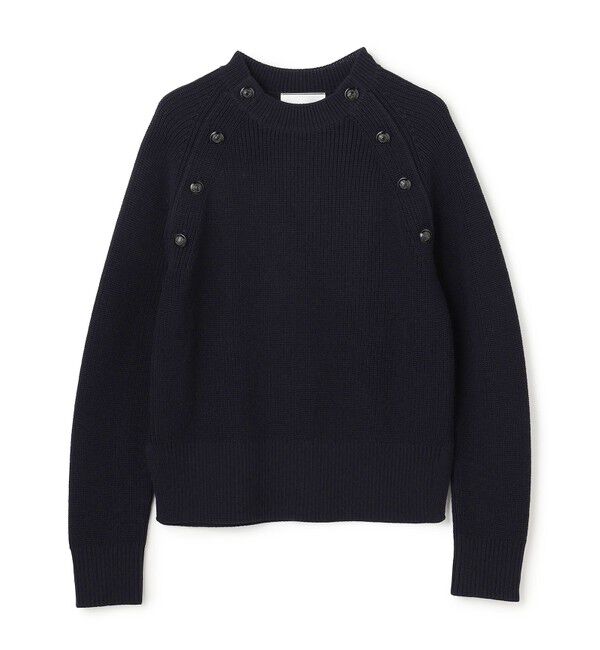 BEIGE,「【GISELe掲載】HELIODOR / スポンディッシュマリンボタンニット」|ニット・セーター|