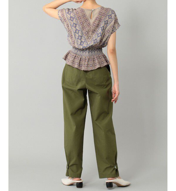 GRACE CONTINENTAL「刺繍テーパードパンツ」|チノ|