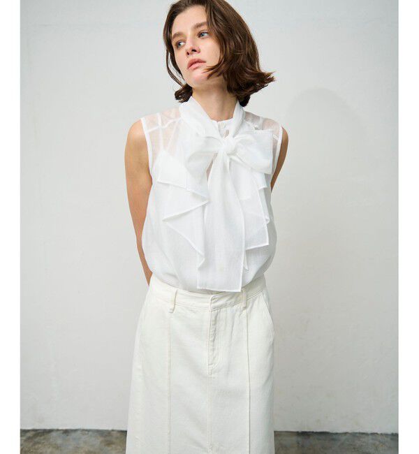 Grace Class「シアーボウタイノースリーブ」|シャツ・ブラウス|