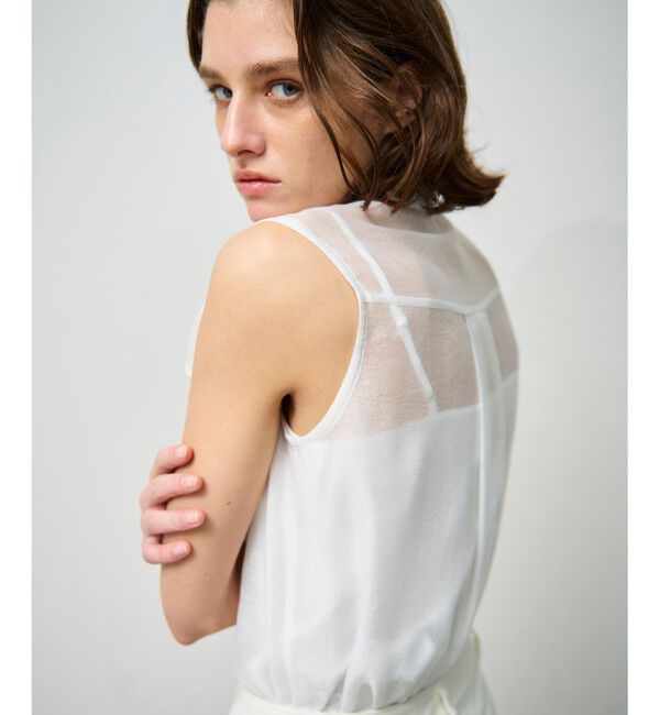 Grace Class「シアーボウタイノースリーブ」|シャツ・ブラウス|