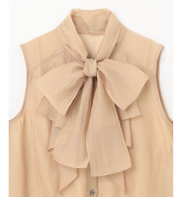 Grace Class「シアーボウタイノースリーブ」|シャツ・ブラウス|