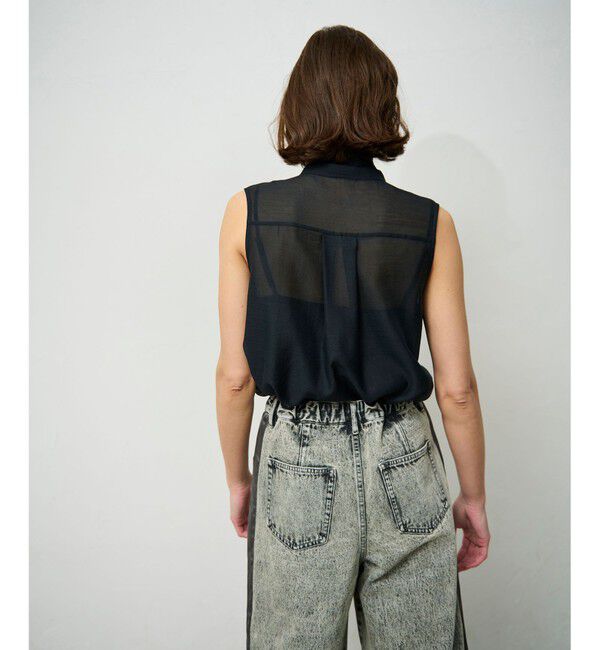 Grace Class「シアーボウタイノースリーブ」|シャツ・ブラウス|