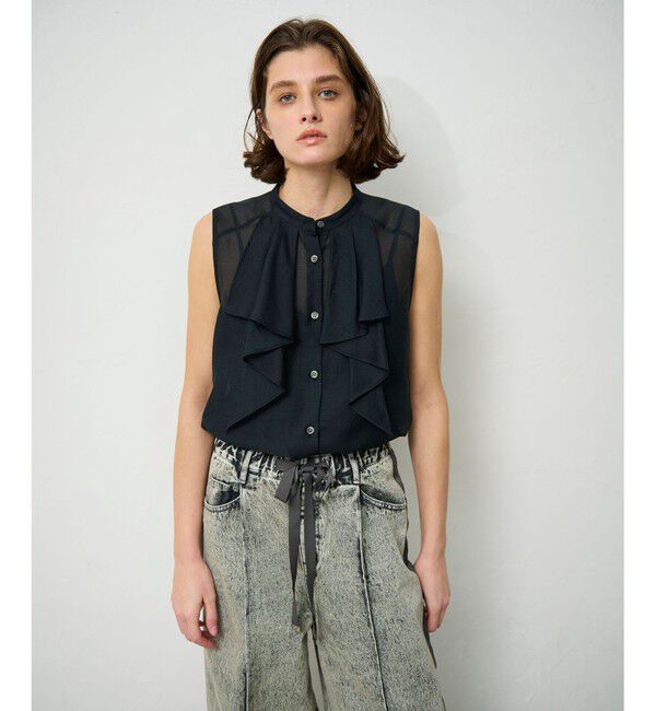 Grace Class「シアーボウタイノースリーブ」|シャツ・ブラウス|