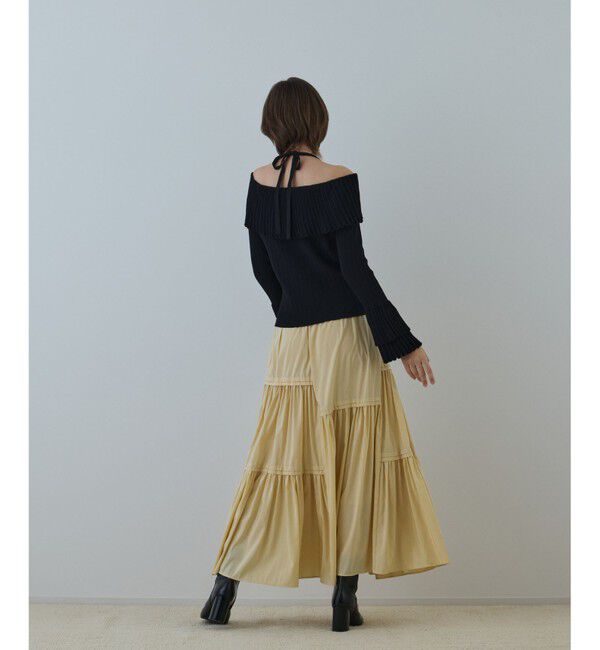 GRACE CONTINENTAL「ティアードロングスカート」|スカート|