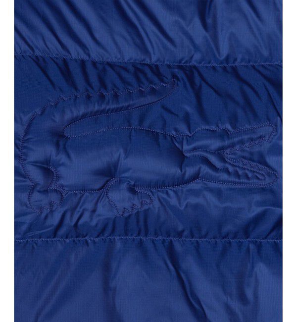 LACOSTE「撥水 バックステッチ スタンドカラー フーデッドダウンジャケット」|ダウン|