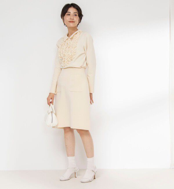 NOLLEY'S「《セットアップ対応》《手洗い可能》ニットミニスカート」|台形|