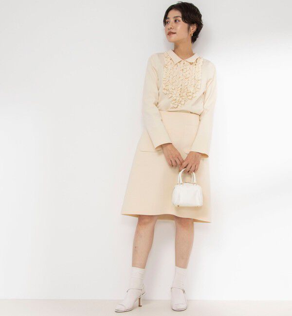 NOLLEY'S「《セットアップ対応》《手洗い可能》ニットミニスカート」|台形|