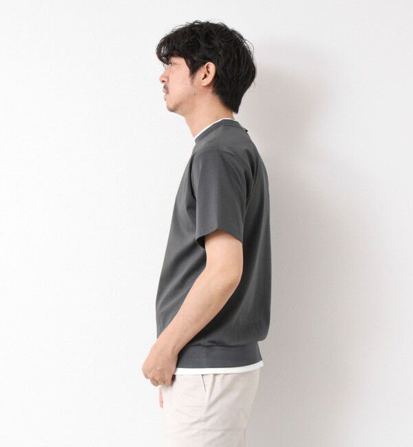 NOLLEY'S goodman「《接触冷感》スーピマコットン ダブルカラーTee 25SS」|Tシャツ・カットソー|