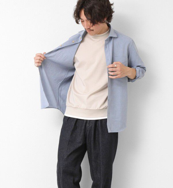 NOLLEY'S goodman「《接触冷感》スーピマコットン ダブルカラーTee 25SS」|Tシャツ・カットソー|