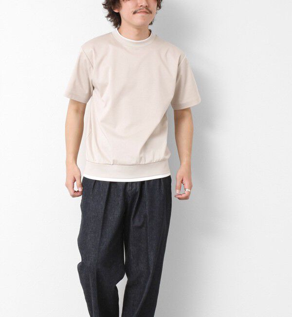 NOLLEY'S goodman「《接触冷感》スーピマコットン ダブルカラーTee 25SS」|Tシャツ・カットソー|