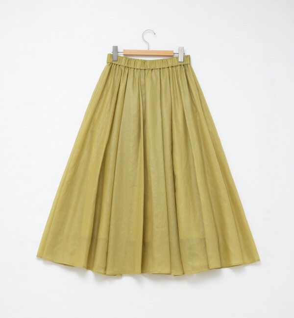 NOLLEY'S「シアーチンツタックスカート」|フレア|