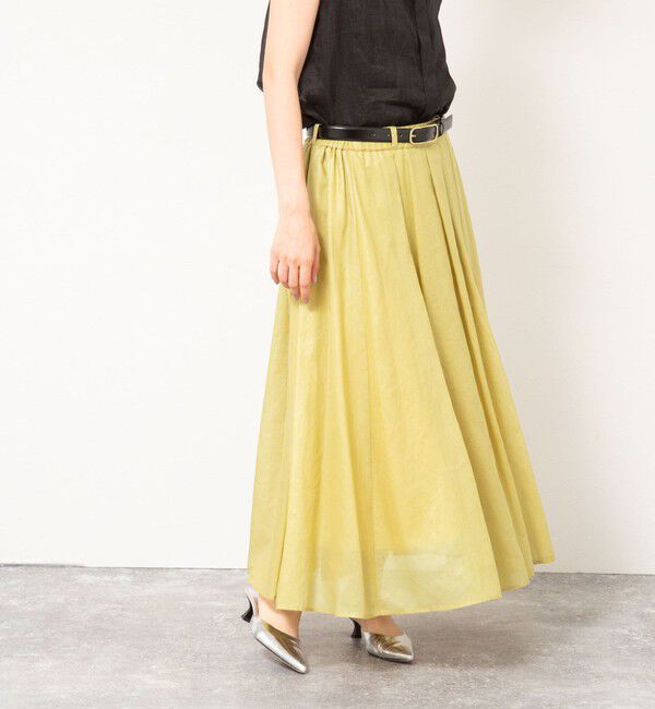 NOLLEY'S「シアーチンツタックスカート」|フレア|