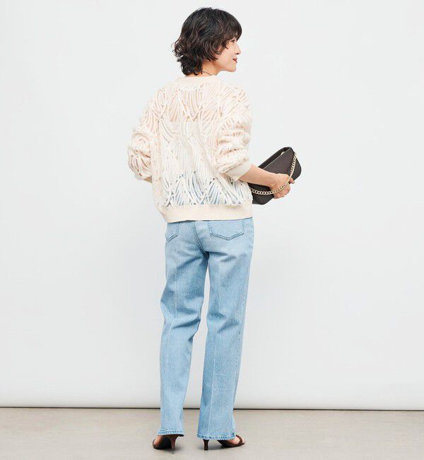 Rie Miller「【RM denim】センタープレスハイウエストパンツ」|デニム|