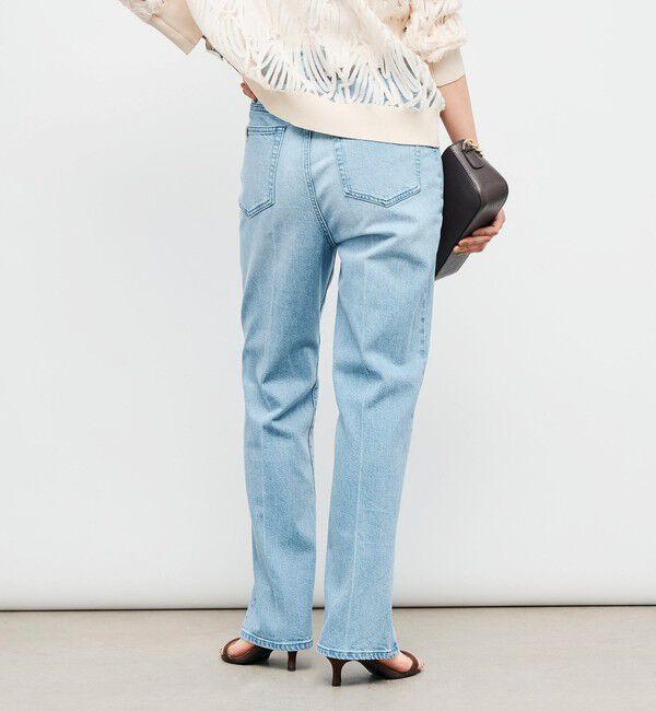 Rie Miller「【RM denim】センタープレスハイウエストパンツ」|デニム|