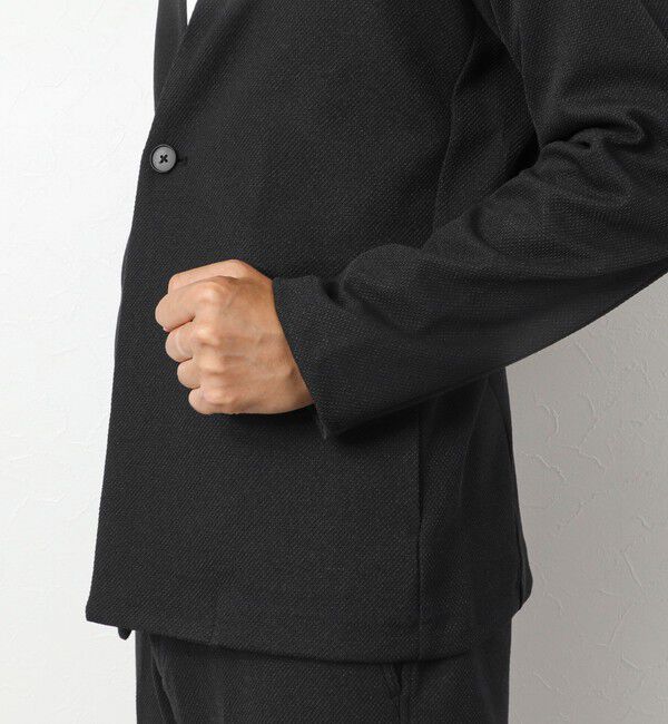 NOLLEY'S goodman「《ビジカジ/セットアップ対応》【尾州】先染めウォッシャブルノーカラーカーディガンジャケット 25AW」|ノーカラージャケット|