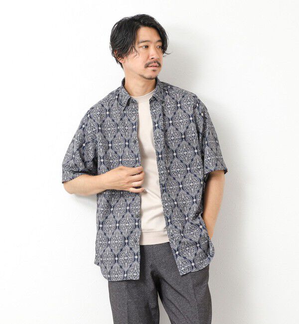 NOLLEY'S goodman「【DotAir】吸水速乾 総柄BDシャツ 25SS」|シャツ・ブラウス|