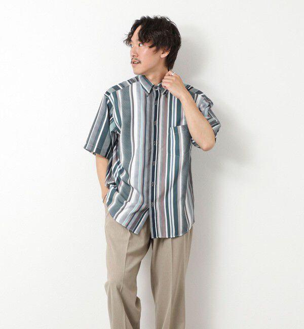 NOLLEY'S goodman「【DotAir】吸水速乾 総柄BDシャツ 25SS」|シャツ・ブラウス|