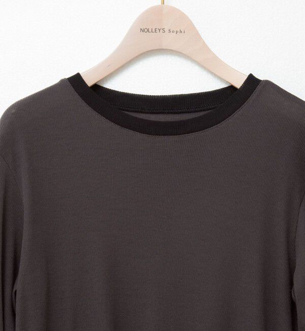 NOLLEY'S sophi「シアー配色トリミングロンT」|Tシャツ・カットソー|