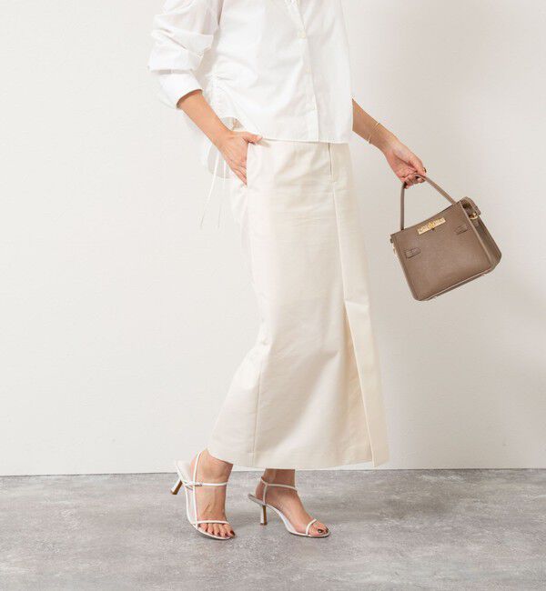 NOLLEY'S「ウォッシャブル撥水ツイルチノスカート」|スカート|