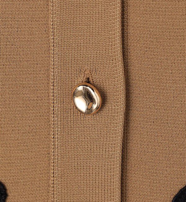 NOLLEY'S「レース付きクルーネックカーディガン」|カーディガン|