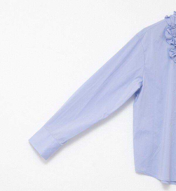 NOLLEY'S「Vネックタックギャザーパーツブラウス」|シャツ・ブラウス|