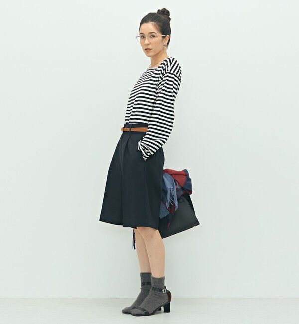 NOLLEY'S「《セットアップ対応》ウォッシャブルウール調ストレッチハーフパンツ」|その他|