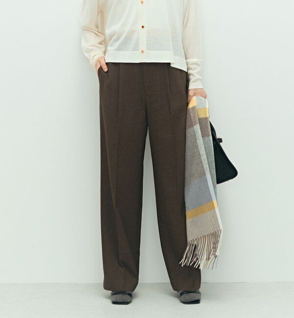 NOLLEY'S「《セットアップ対応》ウォッシャブルウール調セミワイドパンツ」|その他|