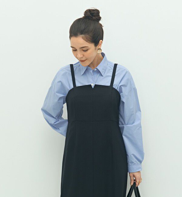 NOLLEY'S「ウォッシャブルウール調ストレッチキャミワンピース」|ワンピース|