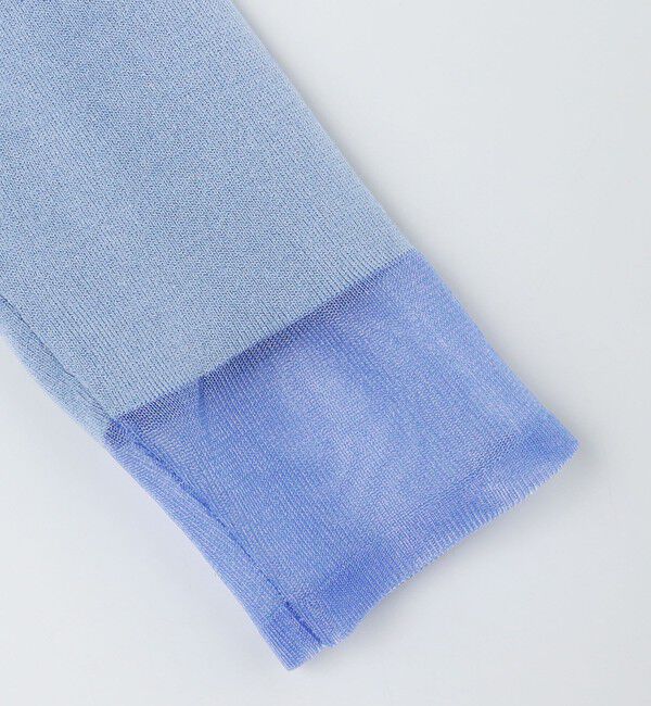 NOLLEY'S「《手洗い可能》くるみ釦シアークルーネックカーディガン」|カーディガン|