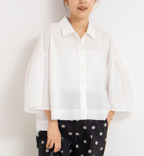 NOLLEY'S「《セットアップ対応》袖フレアボリュームシャツ」|シャツ・ブラウス|