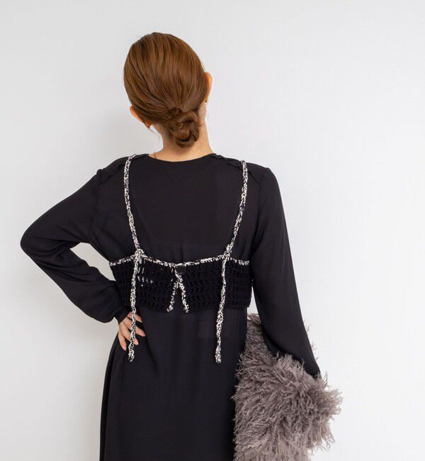 Laraaji「《手洗い可能》かぎ針編みキャミソール」|ニット・セーター|