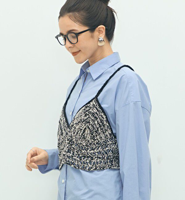 Laraaji「《手洗い可能》かぎ針編みキャミソール」|ニット・セーター|