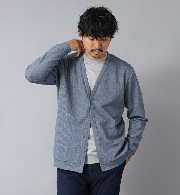 NOLLEY'S goodman「【ACTIVE SECT】《限定展開》ストレッチミラノリブワンボタンカーディガン 25AW」|カーディガン|