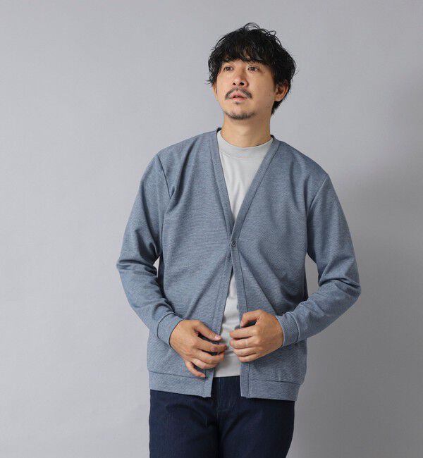 NOLLEY'S goodman「【ACTIVE SECT】《限定展開》ストレッチミラノリブワンボタンカーディガン 25AW」|カーディガン|