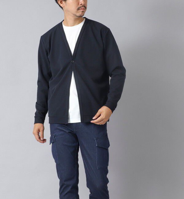 NOLLEY'S goodman「【ACTIVE SECT】《限定展開》ストレッチミラノリブワンボタンカーディガン 25AW」|カーディガン|